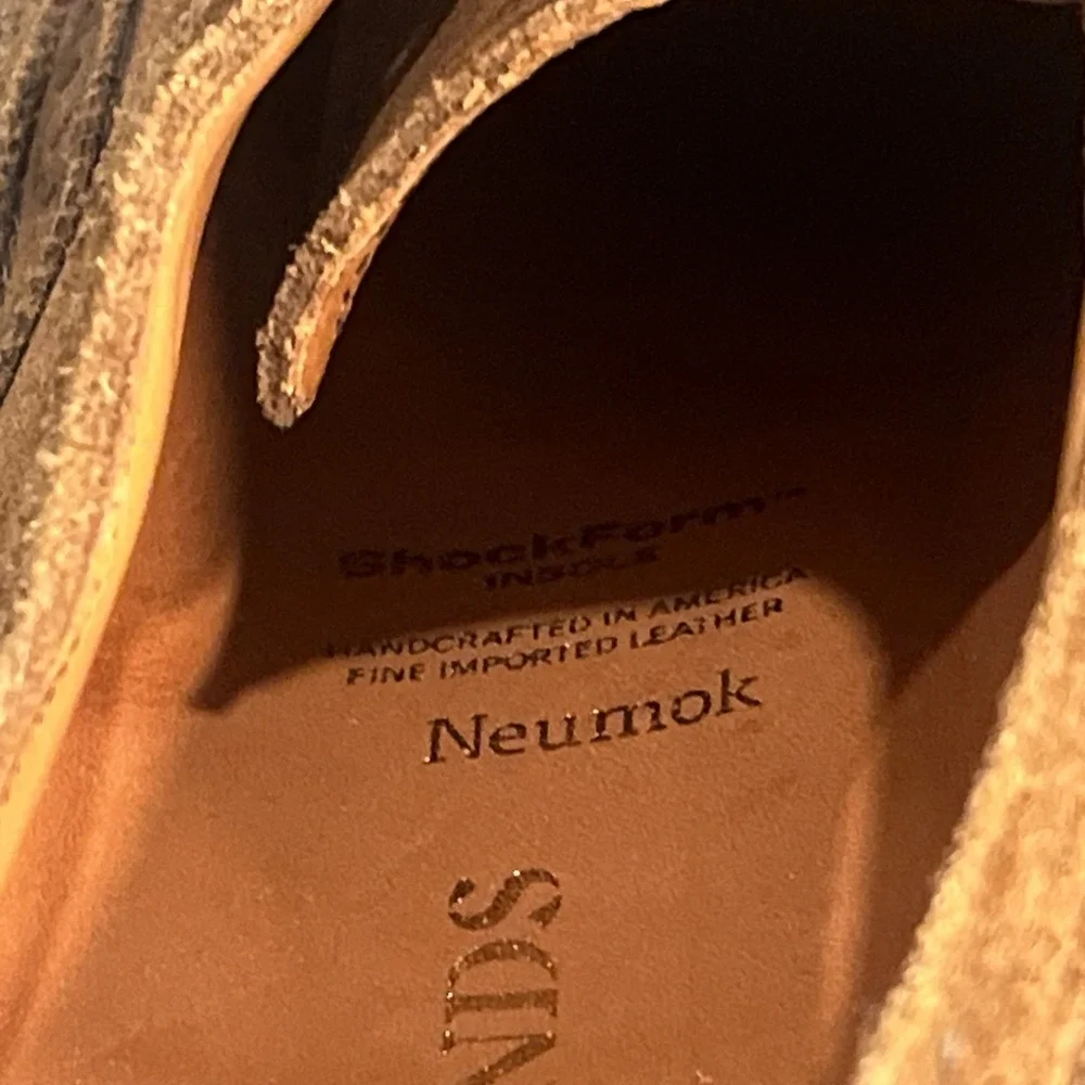 Allen Edmonds Neumok Brown Suede Wingtip Brogue Oxford Lace-Up 11B new w/o box